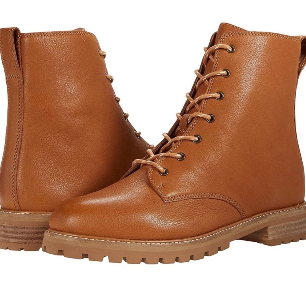 Madewell Clair Lace-up Boot in Leather